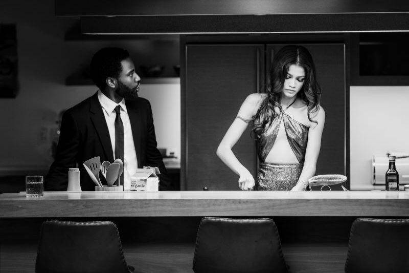 cuplikan adegan yang diperankan Zendaya dan John David Washington dalam Malcolm and Marie (dok. Little Lamb/Malcolm and Marie)