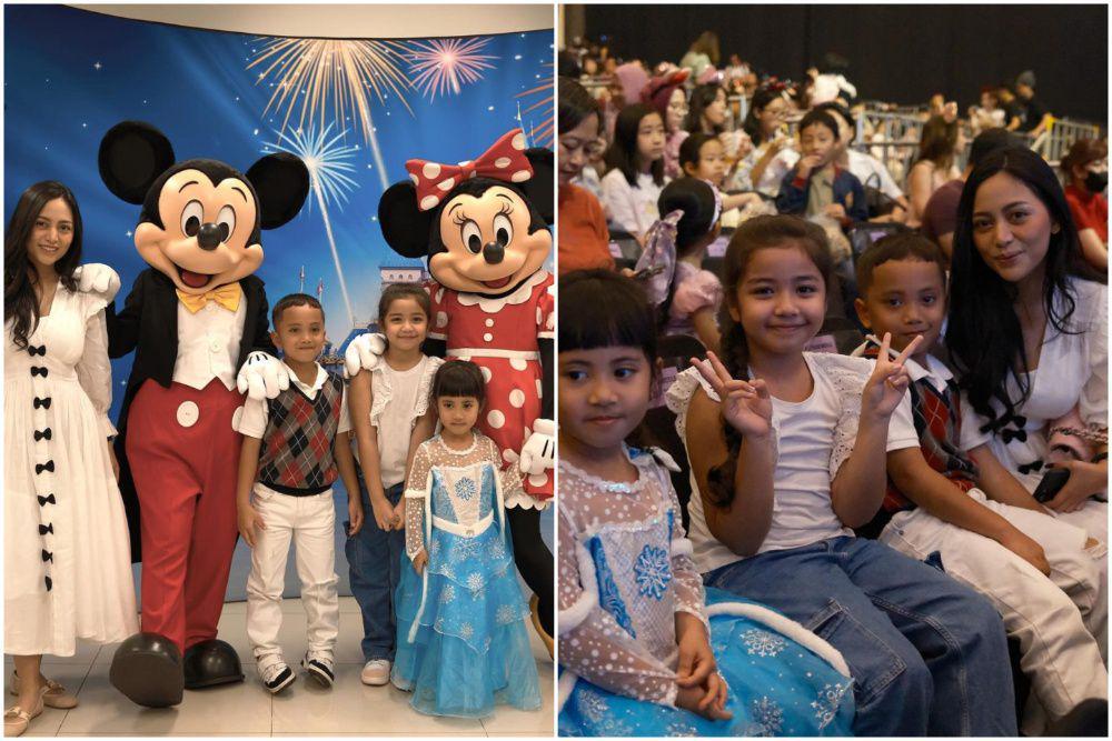 8 Potret Rachel Vennya Ajak Anak Nonton Disney on Ice, Happy!