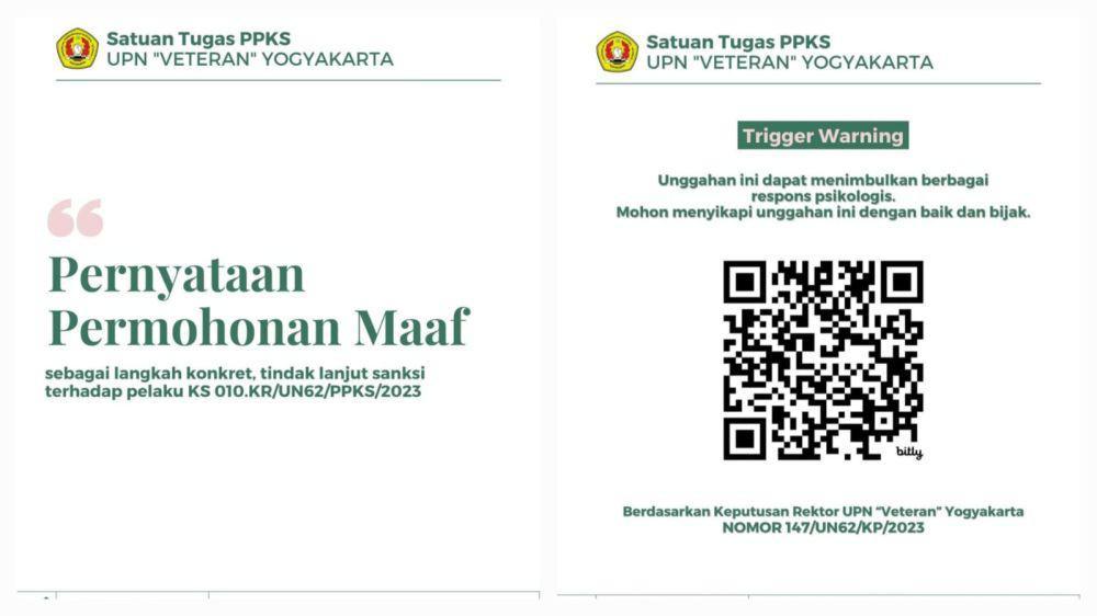 Dosen Pelaku Pelecehan Mahasiswi Protes Surat Permohonan Maaf Tersebar