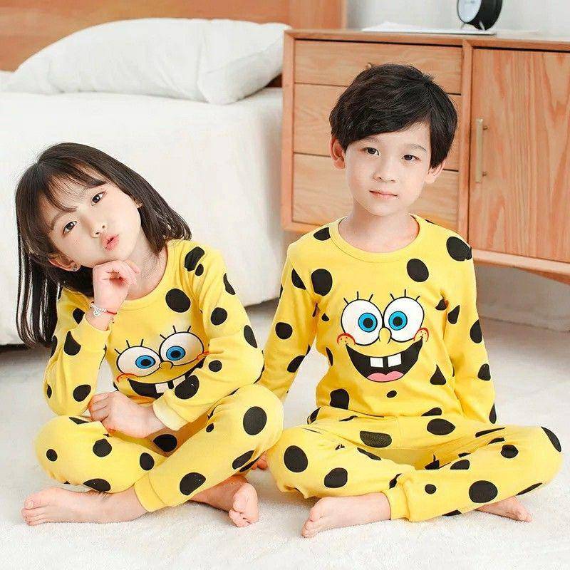 Ilustrasi piyama Spongebob (Shopee/Mexsen Official Shop)