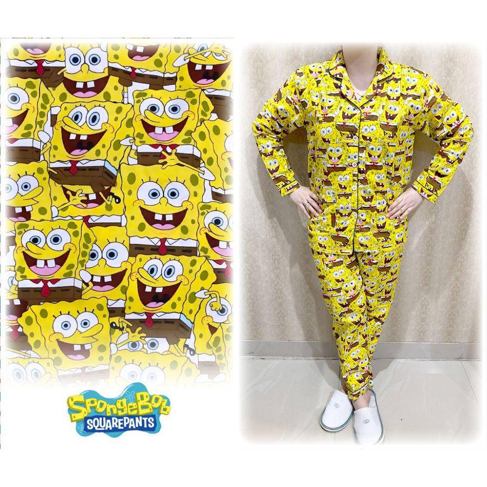 Ilustrasi piyama Spongebob (Shopee/mypinkshops)