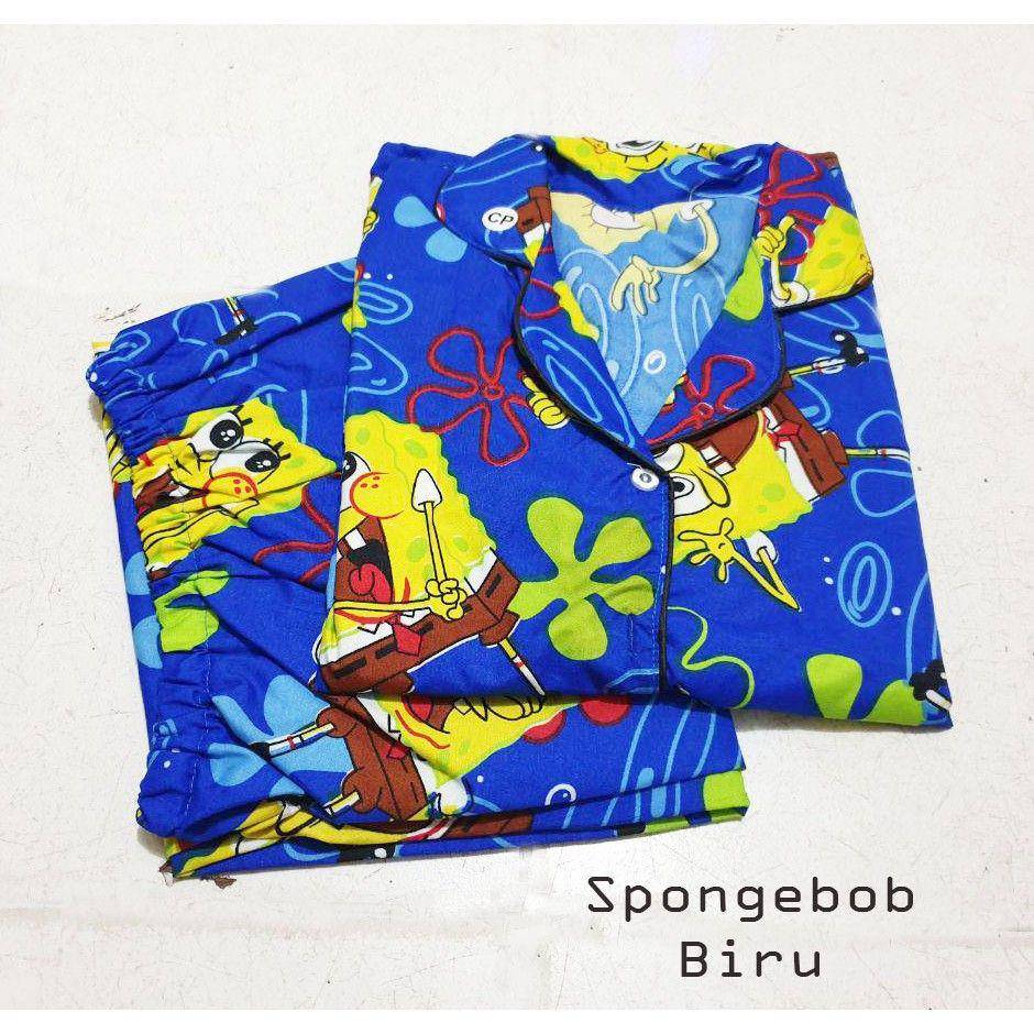 Ilustrasi piyama Spongebob (Shopee/Realpict.)