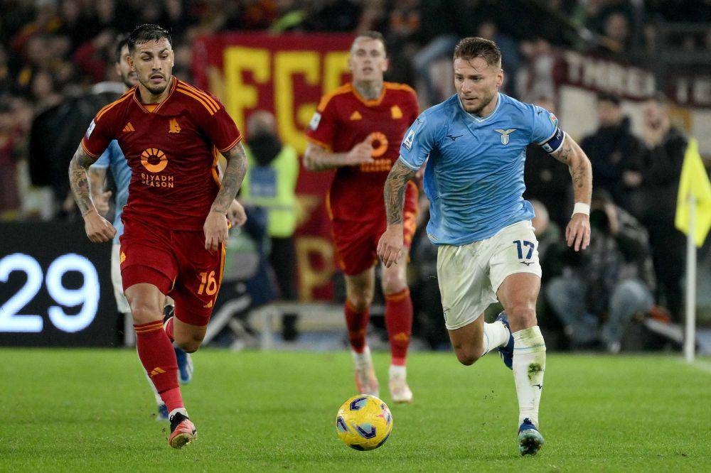 AS Roma melawan Lazio di Serie A 2023/2024. (twitter.com/SerieA)