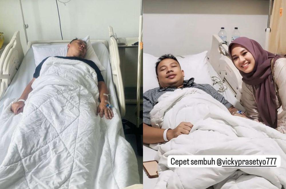 7 Potret Vicky Prasetyo Dilarikan ke RS, Sakit Apa?
