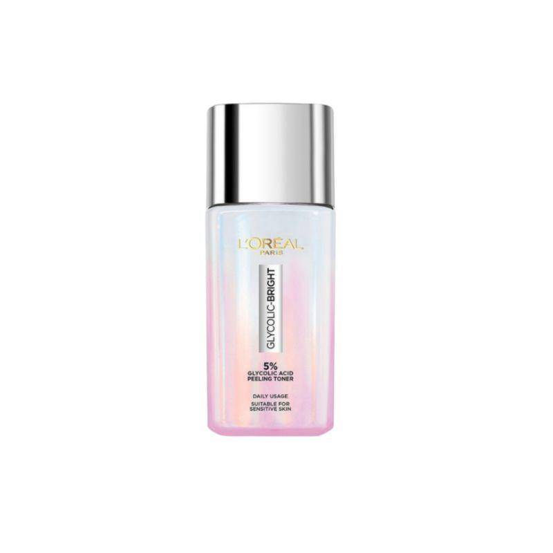 LOREAL Glycolic - Bright Glowing Peeling Toner (shopee.co.id/amora.beautychannel)