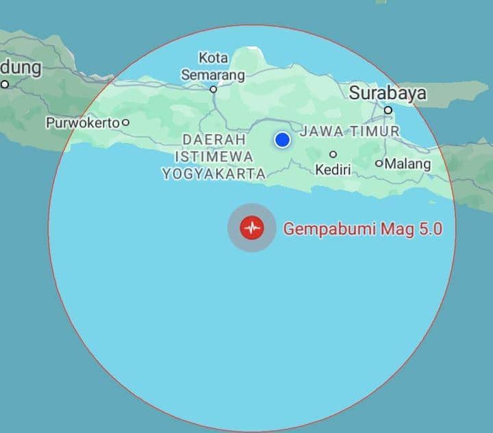 Gempa Pacitan Jenis Dangkal, Tak Berpotensi Tsunami