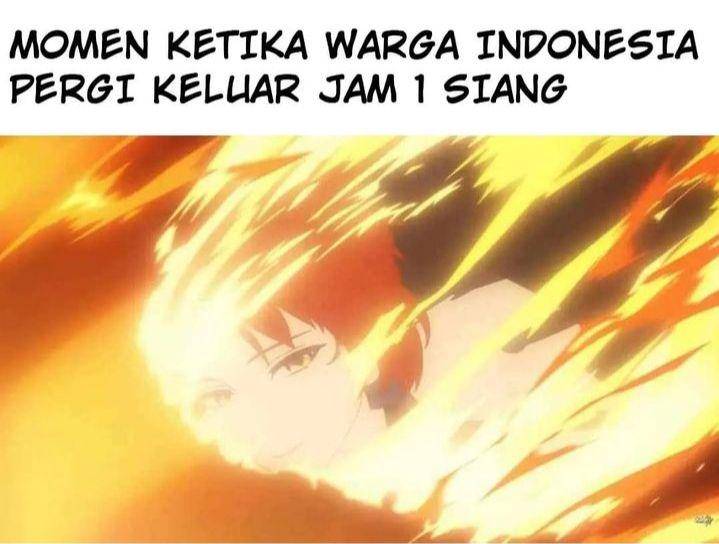 meme cuaca panas ekstrem (instagram.com/memecomic.id)