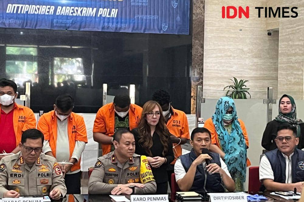 Bareskrim Polri mengungkap kasus manipulasi email perusahaan asal Singapura Kingsford Huray Development Ltd hingga Rp32 miliar. (IDN Times/Irfan Fathurohman)