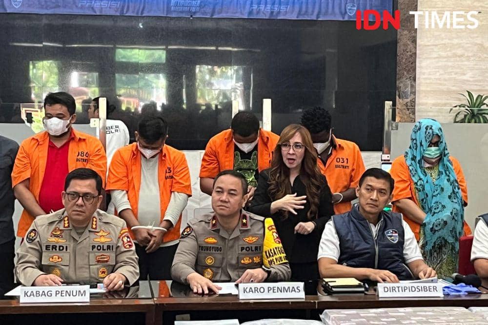 Bareskrim Polri mengungkap kasus manipulasi email perusahaan asal Singapura Kingsford Huray Development Ltd hingga Rp32 miliar. (IDN Times/Irfan Fathurohman)
