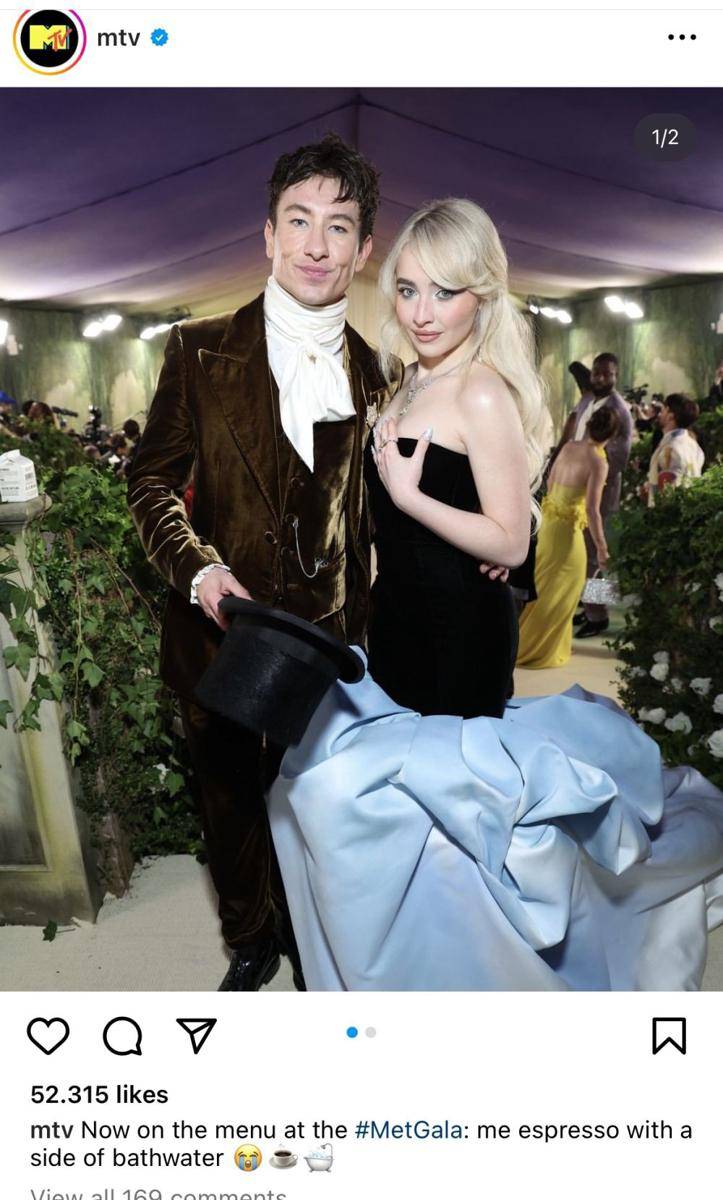 OOTD Met Gala (instagram.com/mtv)