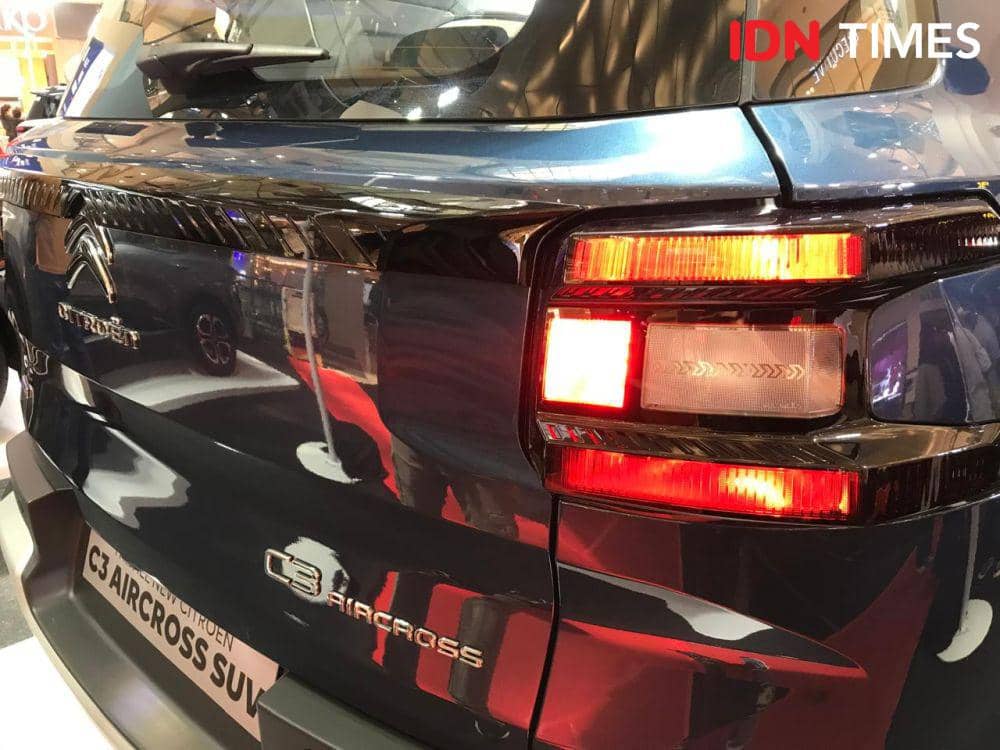 Mobil Citroen C3 Aircross SUV saat dipamerkan di Semarang. (IDN Times/Dhana Kencana)