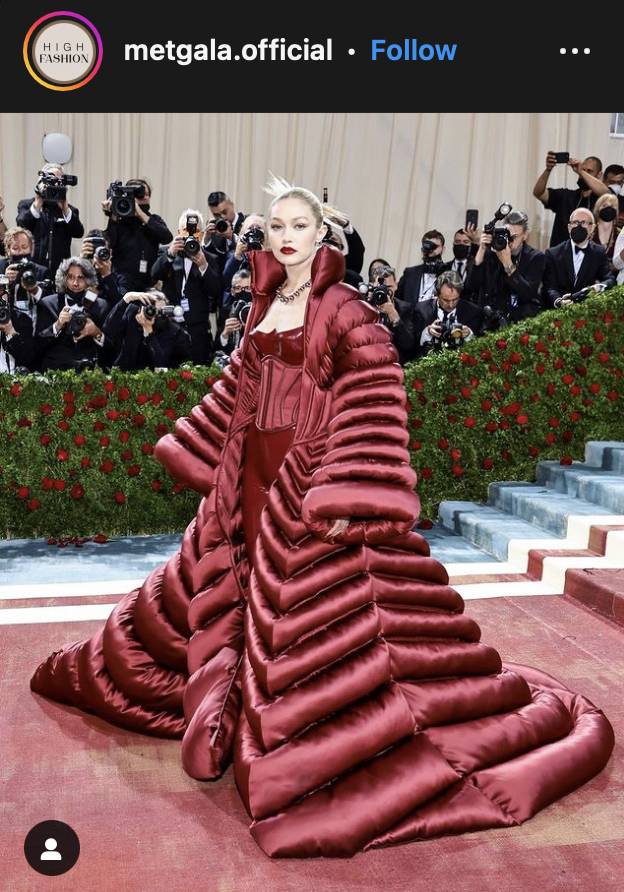 Penampilan artis di Met Gala. (instagram.com/metgala.official)