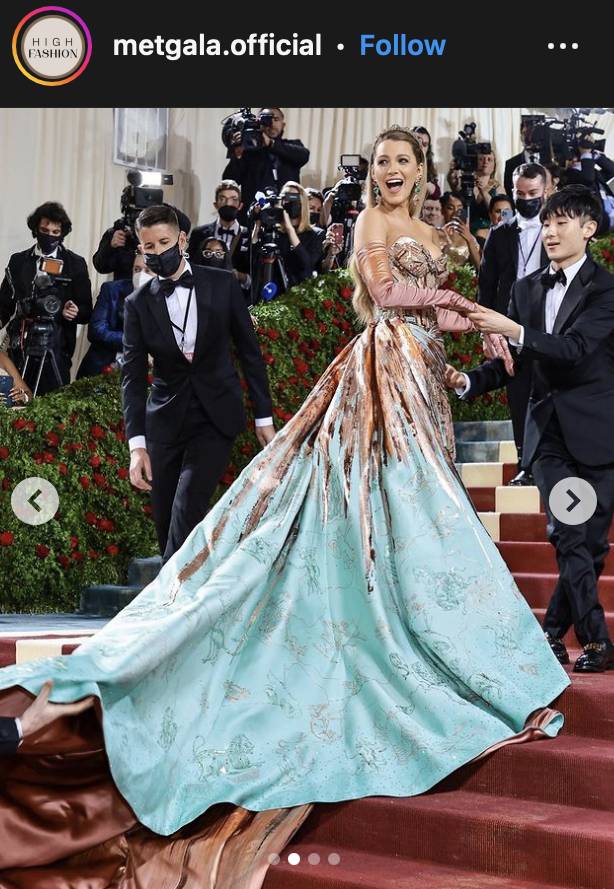 Penampilan artis di Met Gala. (instagram.com/metgala.official)