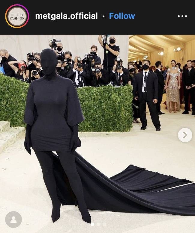 Penampilan artis di Met Gala. (instagram.com/metgala.official)