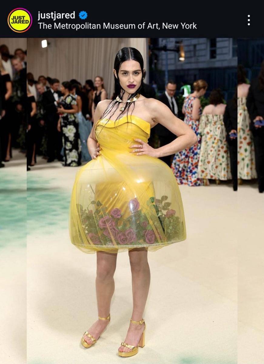 Amelia Gray di Met Gala 2024 (instagram.com/justjared)