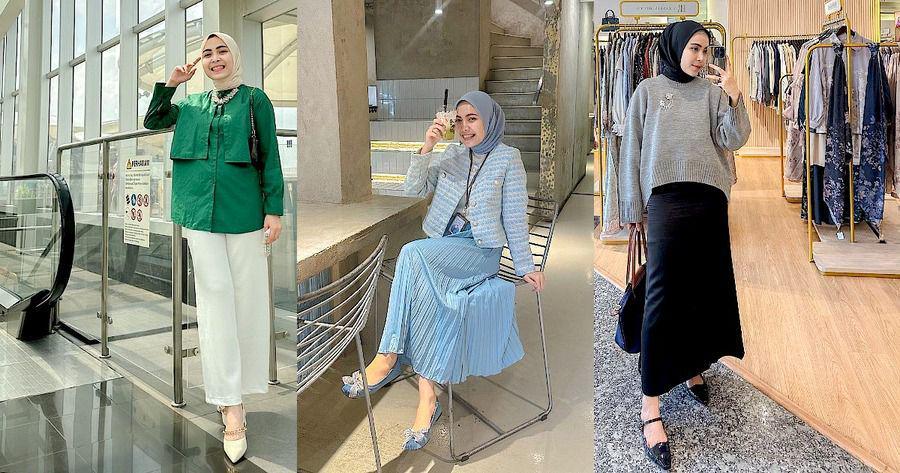 7 Ide Outfit Ngantor Seminggu ala Anggita Adistyas