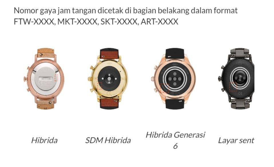 cara membedakan jam tangan Fossil asli dan palsu dari nomor seri (Support.fossilgroup)