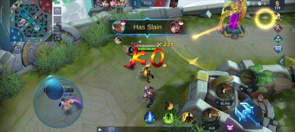 ilustrasi hero Chou membunuh lawan (dok. Moonton/Mobile Legends)