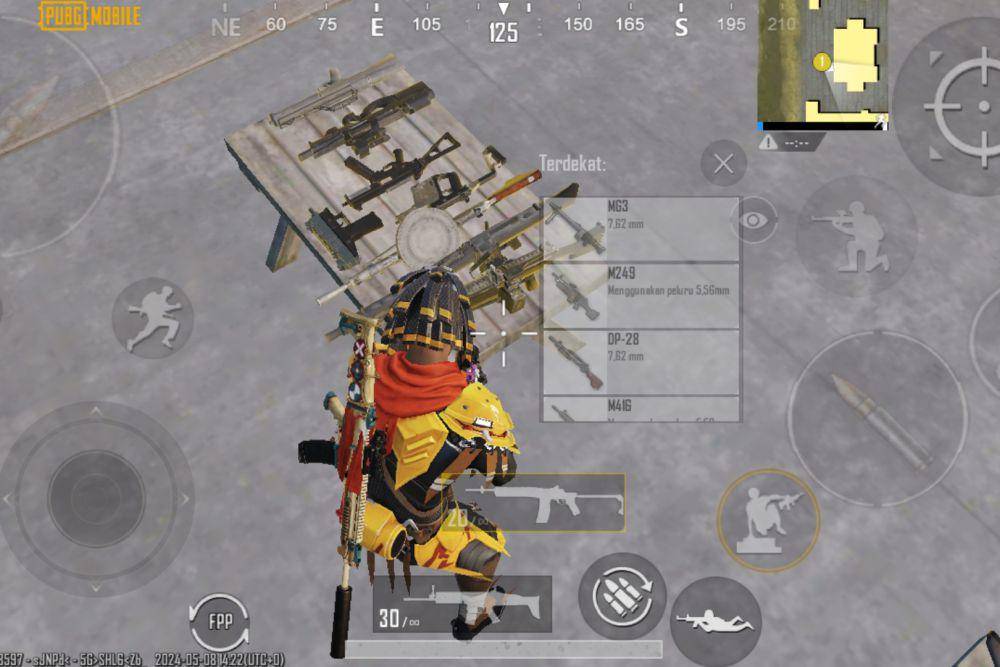 potret memilih senjata (Level Infinite/PUBG Mobile )