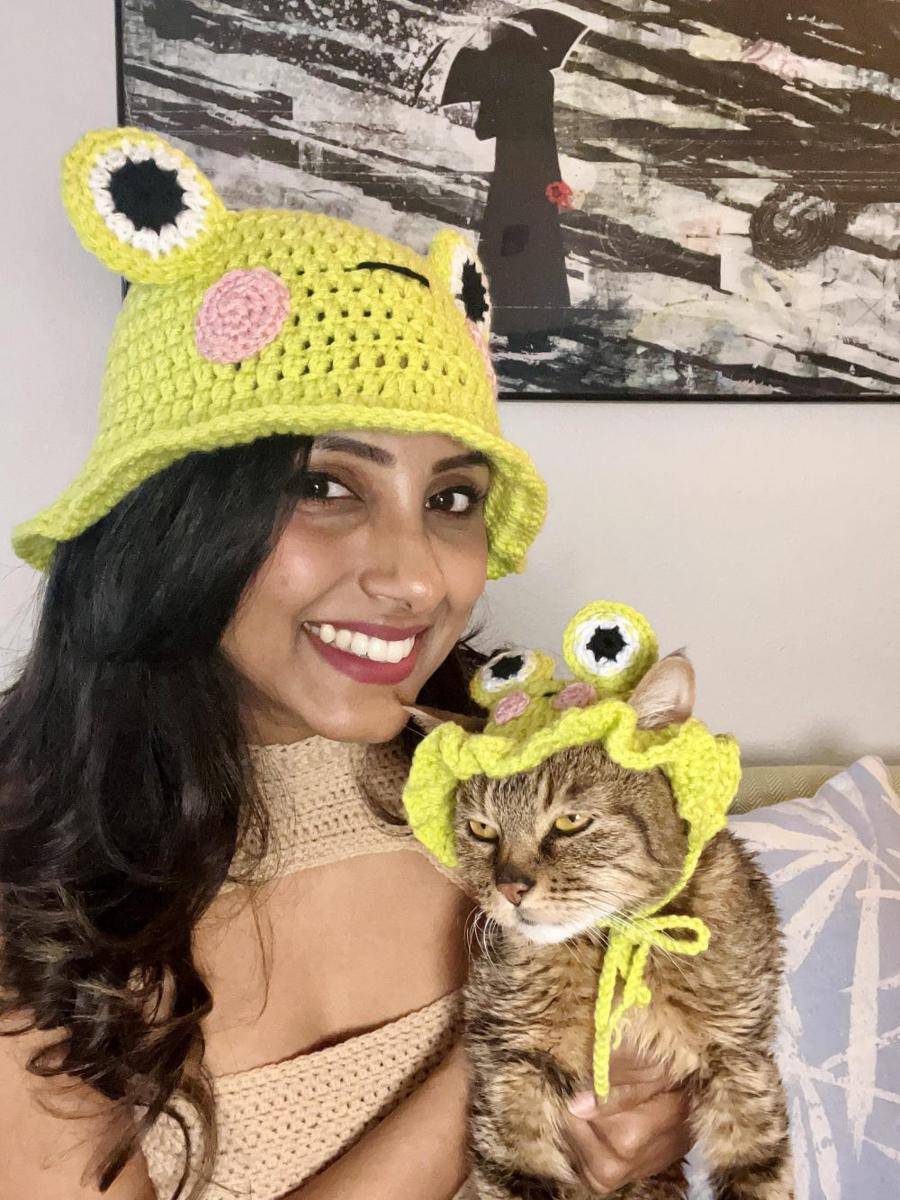 potret karya rajutan tangan untuk kucing (reddit.com/user/Lucracia07)
