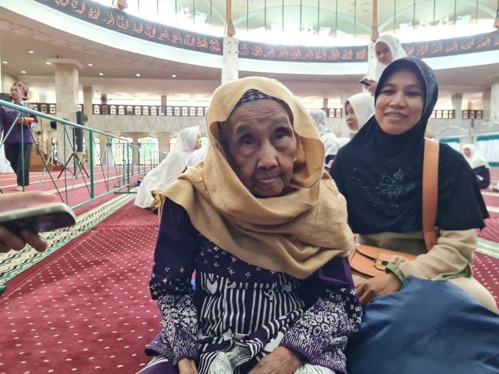 Jamaah haji tertua Siti Rahmah (89) asal Banjarmasin.