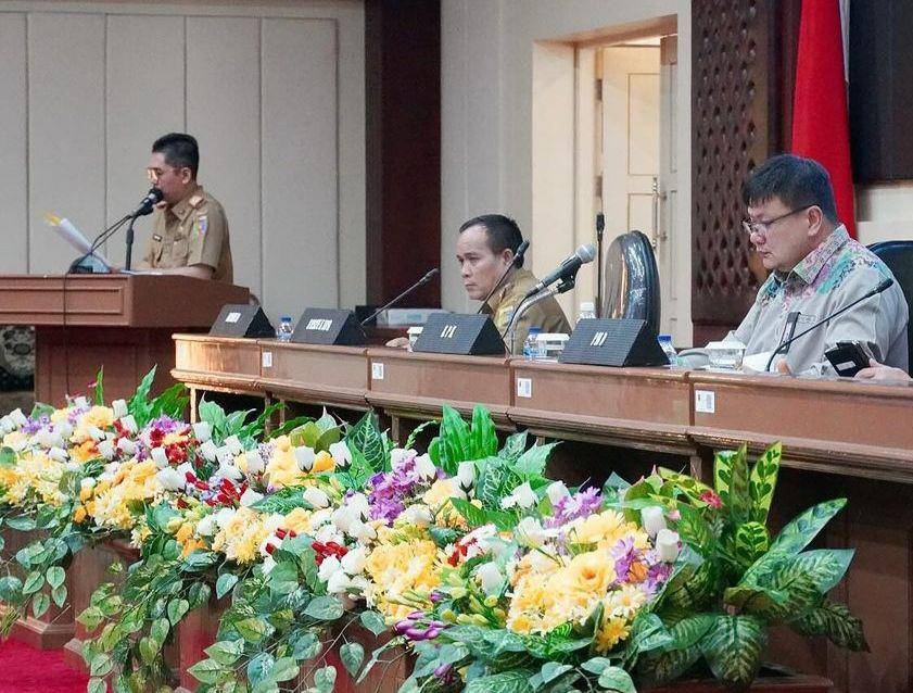 Bimtek Perluasan Desa Antikorupsi pada Pemerintah Provinsi Lampung oleh KPK RI Tahun 2024 bertempat di Gedung Pusiban, Selasa (07/05/2024). (Dok. Pemprov Lampung).