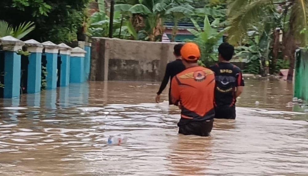 Kondisi Banjir di wilayah Pasar III, Kecamatan Muara Enim (Dok: BPBD Sumsel)