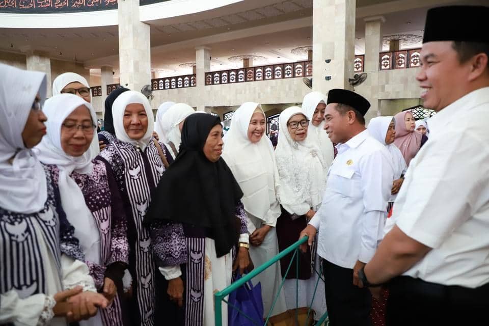 Wakil Walikota Banjarmasin, Arifin Noor menyambangi jamaah haji Banjarmasin.