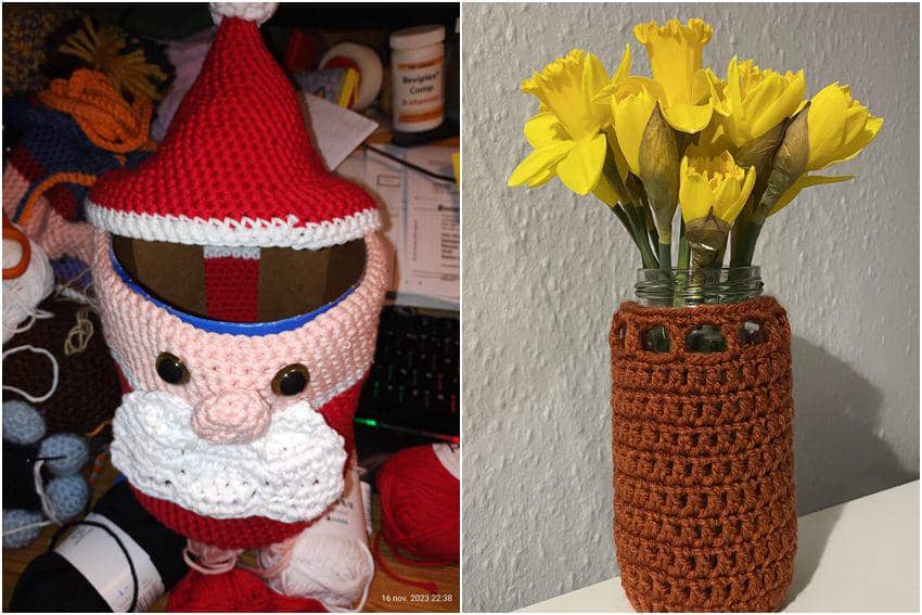 kolase potret rajutan tangan bungkus stoples (reddit.com/user/BilliePannkaka | reddit.com/user/getmikedd)