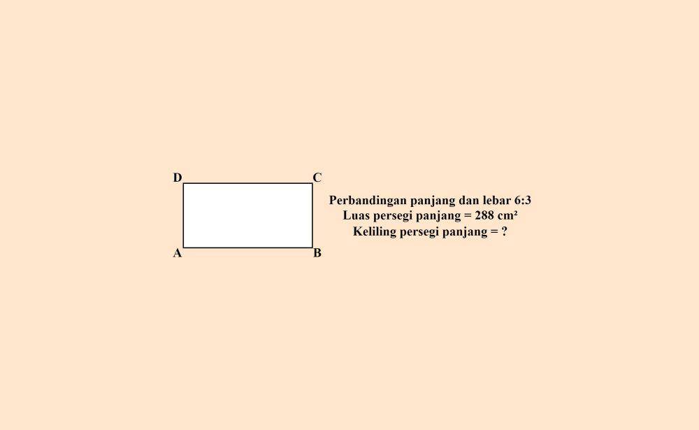 Contoh soal keempat menghitung luas dan keliling persegi panjang (dok. pribadi/Milla)