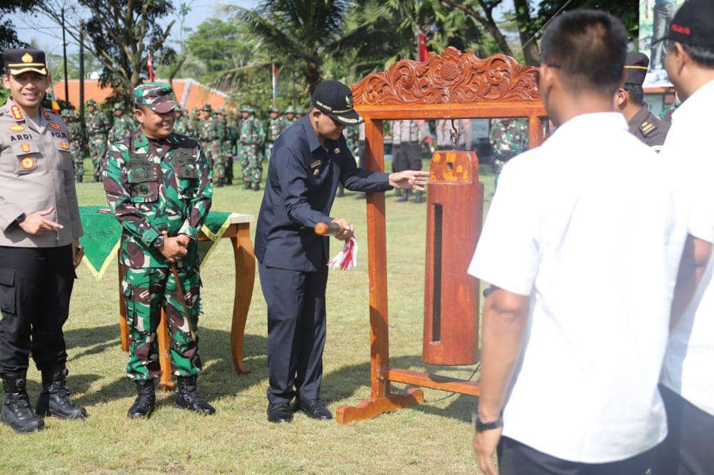 Program Tentara Manunggal Membangun Desa (TMMD) Sengkuyung Tahap II TA 2024 Kabupaten Sleman kembali dibuka pada Rabu (8/5/2024). (Dok. Istimewa)