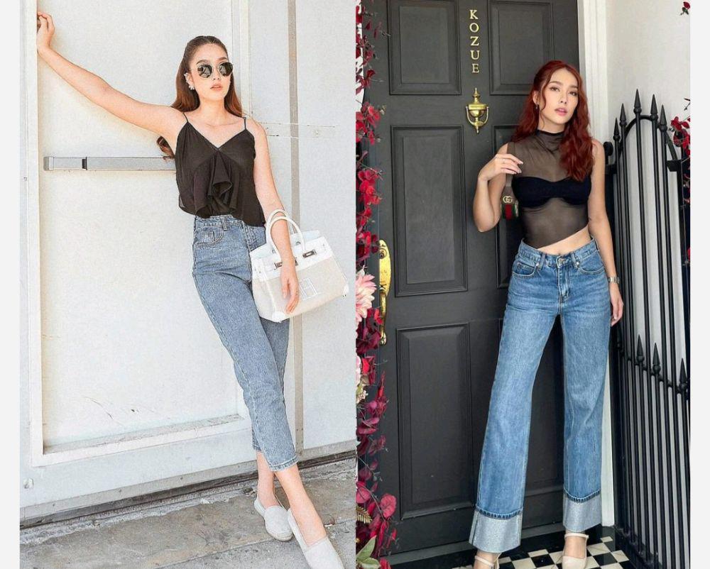 9 Ide Styling Celana Jeans ala Hana Lewis, Youthful!