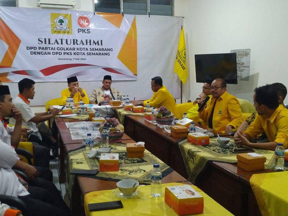 Pertemuan Golkar dan PKS yang sepakat berkoalisi pada Pilkada Kota Semarang 2024. (Dok. Partai Golkar Kota Semarang)