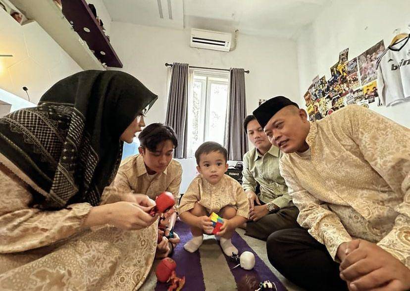 potret Adzam di pengajian Rizky Febian (instagram.com/ferdinan_sule)