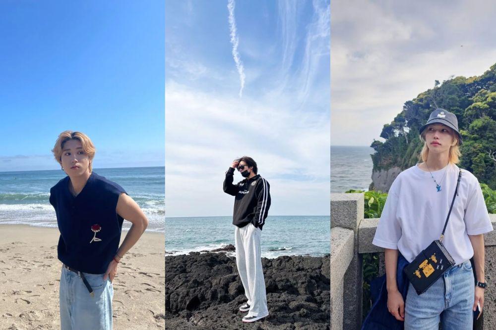 Inspirasi Outfit ke Pantai ala Member Stray Kids, Stylish Abis!