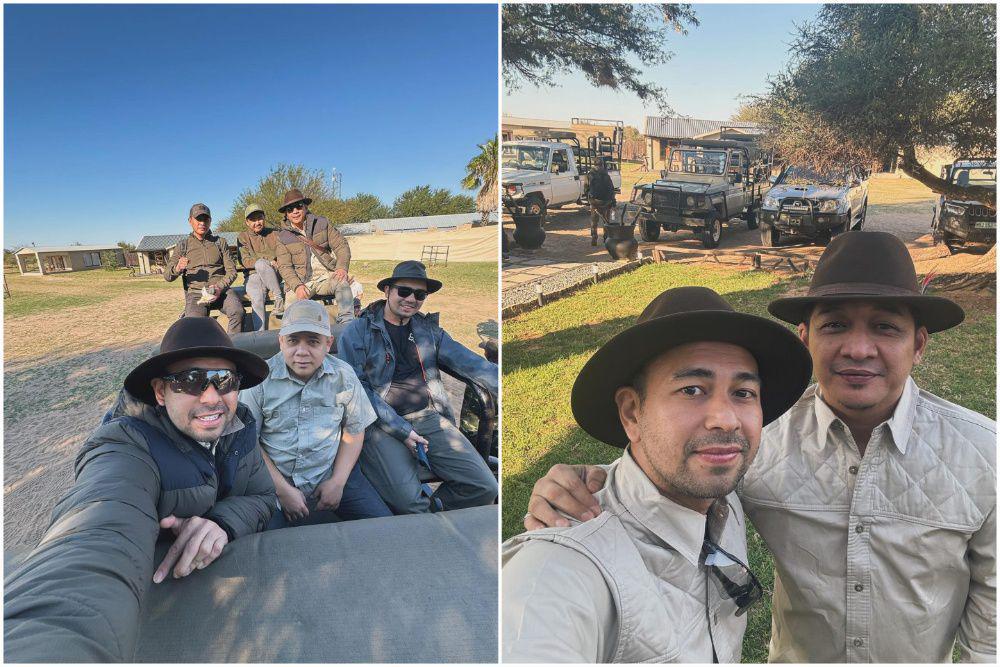 10 Potret Raffi Ahmad Belajar Berburu ke Afrika Selatan, Bareng Pasha