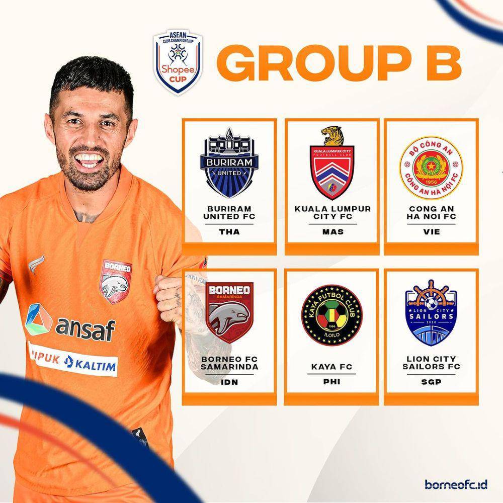 Borneo FC menjadi perwakilan tim di Indonesia mengikuti turnamen Asean Club Championship Shopee Cup 2024/2025. Akun Instagram borneofc.id