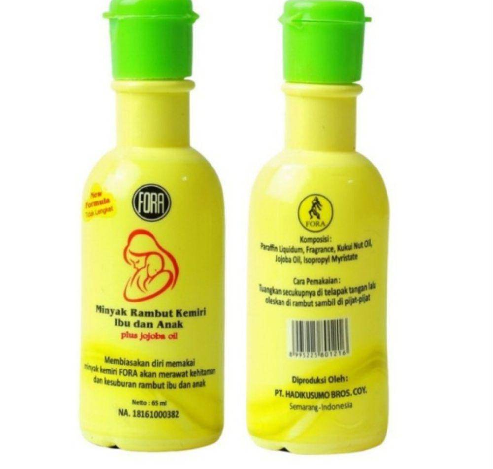 Fora Natures Minyak Rambut Kemiri Ibu dan Anak (tokopedia.com/kobukobuca)