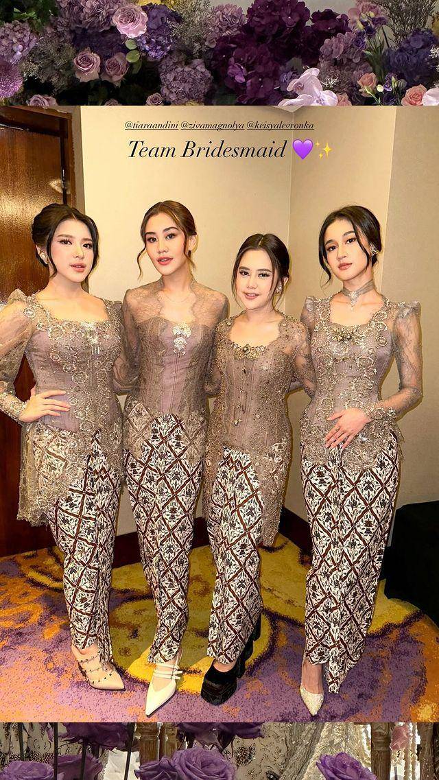 bridesmaid Mahalini (Instagram.com/aaliyahmassaid)