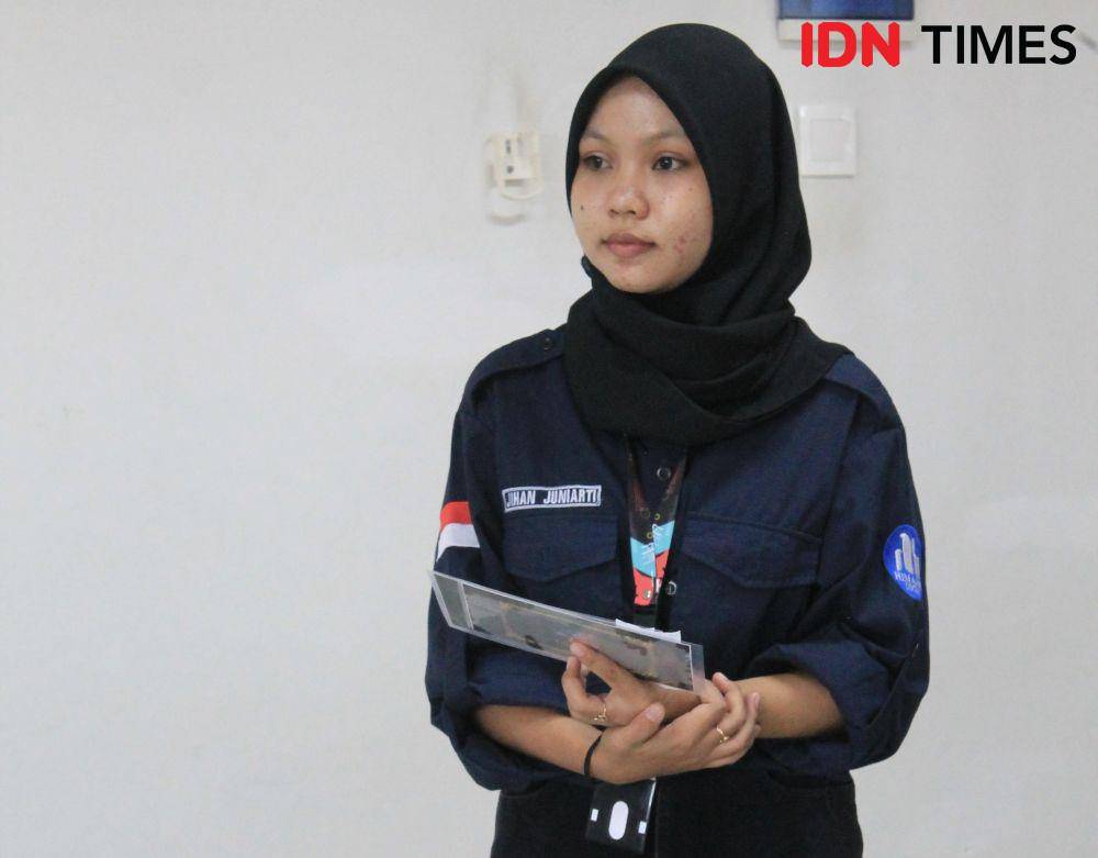 Salah satu penerima beasiswa KIPK Untan, Jihan rutin ikut kegiatan kampus. (IDN Times/istimewa).