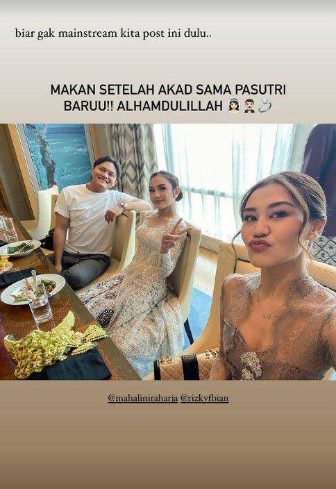 bridesmaid Mahalini (Instagram.com/aaliyahmassaid)