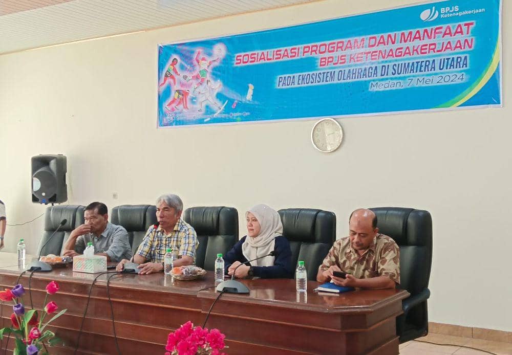 Seluruh Atlet Pelatda PON Sumut Dicover BPJS Ketenagakerjaan