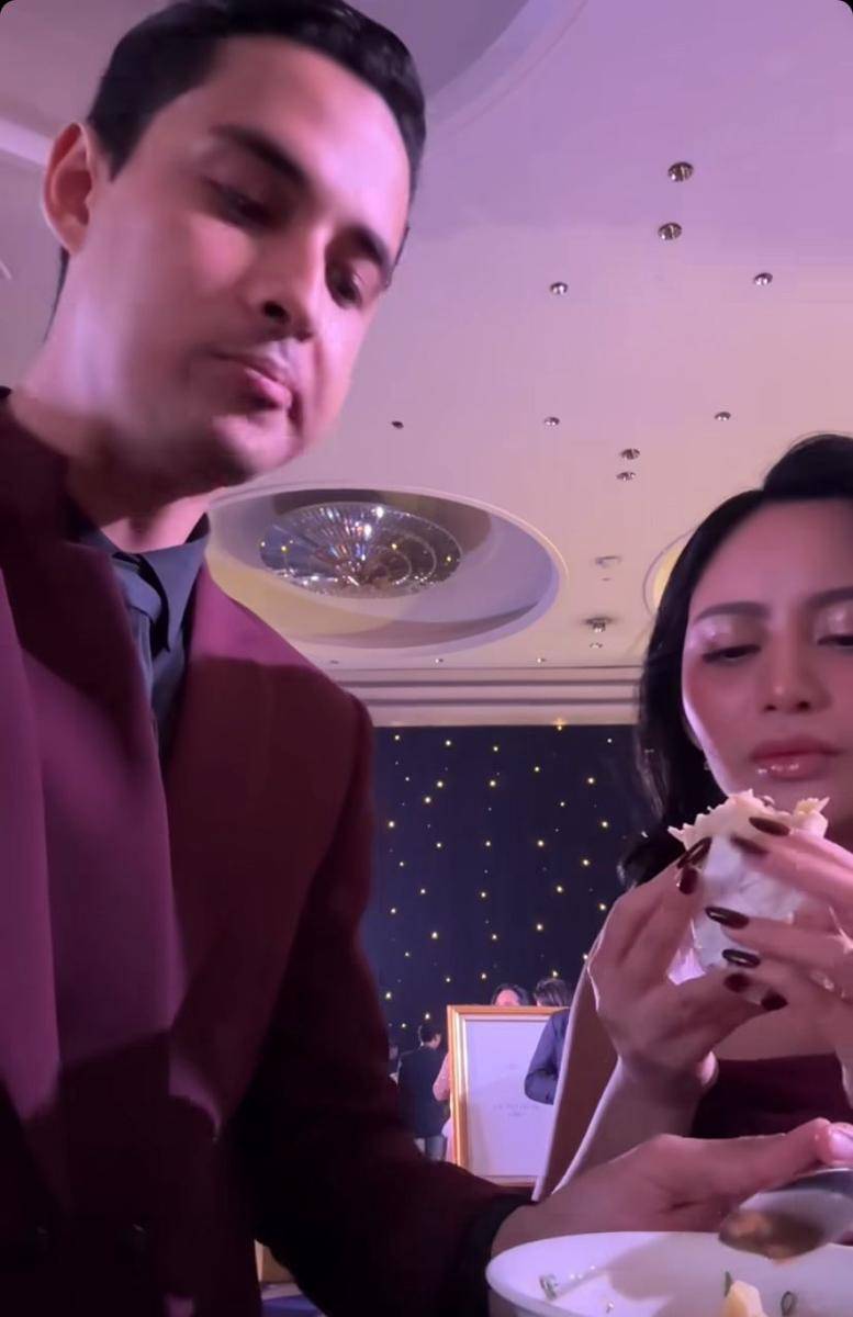 potret artis hadiri resepsi pernikahan Rizky Febian dan Mahalini (Instagram.com/rachelvennya)
