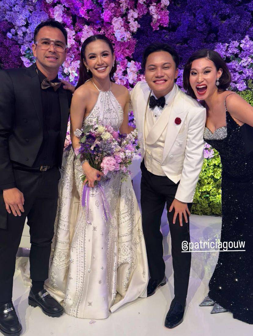 potret artis hadiri resepsi pernikahan Rizky Febian dan Mahalini (Instagram.com/raffinagita1717)
