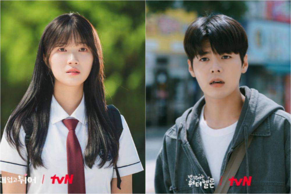Kim Hye Yoon di drakor Lovely Runner (dok. tvN/Lovely Runner) | Ryeo Un di drakor Twinkling Watermelon (dok. tvN/Twinkling Watermelon)