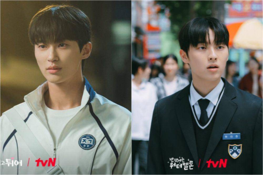 Byeon Woo Seok di drakor Lovely Runner (dok. tvN/Lovely Runner) | Choi Hyun Wook di drakor Twinkling Watermelon (dok. tvN/Twinkling Watermelon)