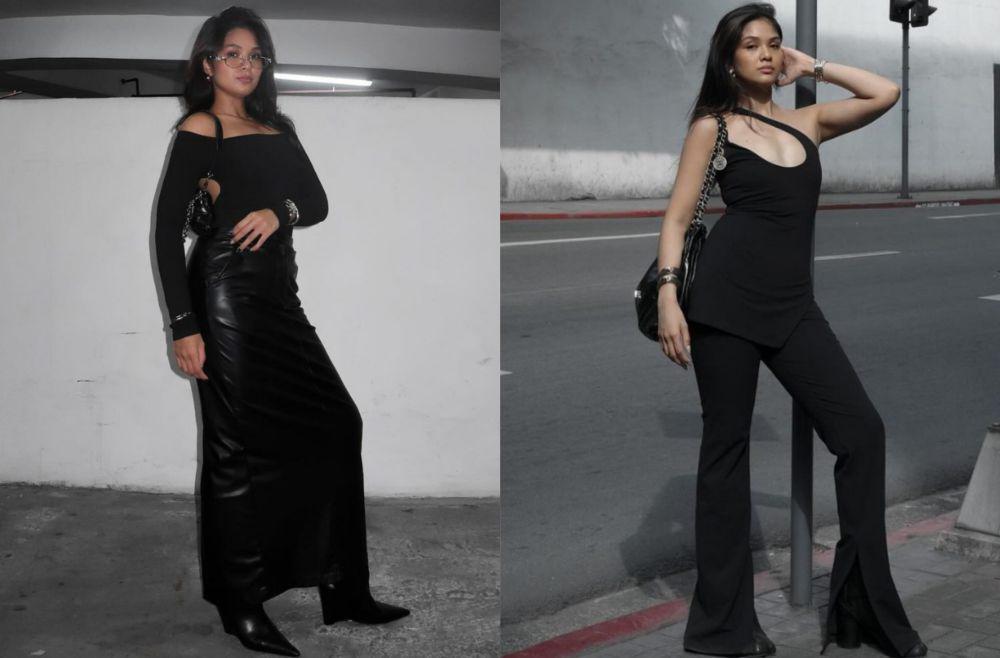 9 Inspirasi All Black Outfit ala Angelique Manto, Tampil Baddie!