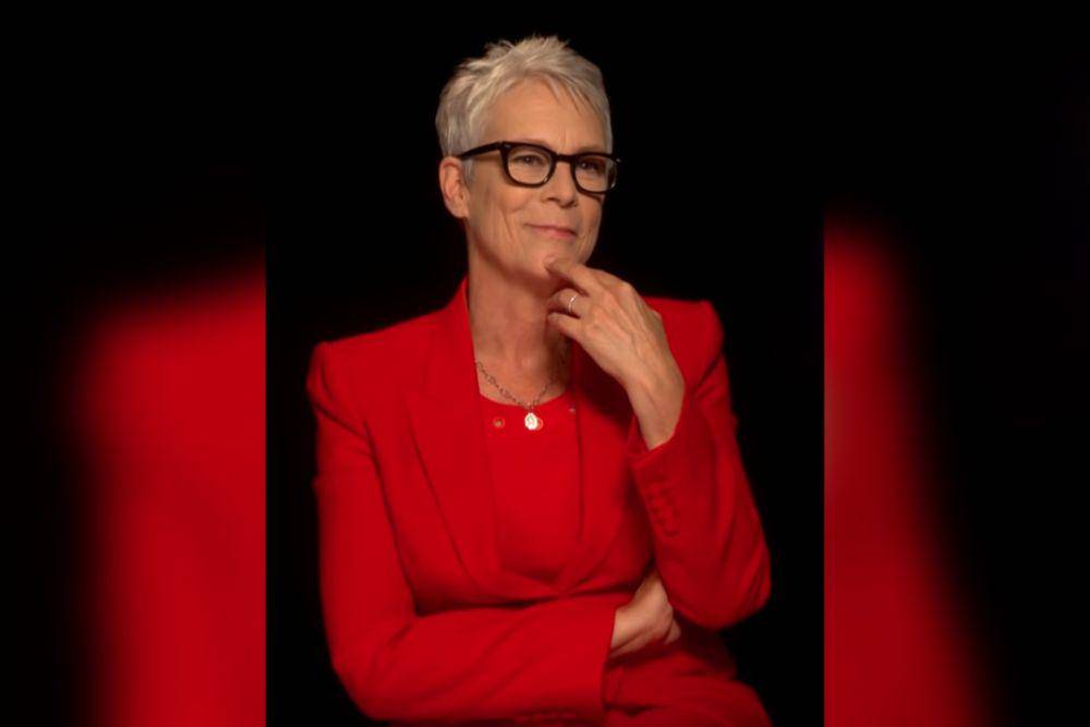 Jamie Lee Curtis diwawancarai untuk Halloween oleh MTV International pada 2018. (commons.wikimedia.org/MTV International)