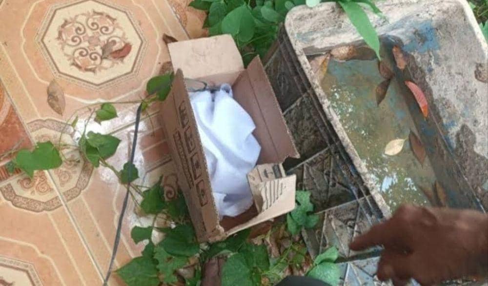 Remaja di OKI Temukan Bayi di Kardus Saat Menyapu Teras