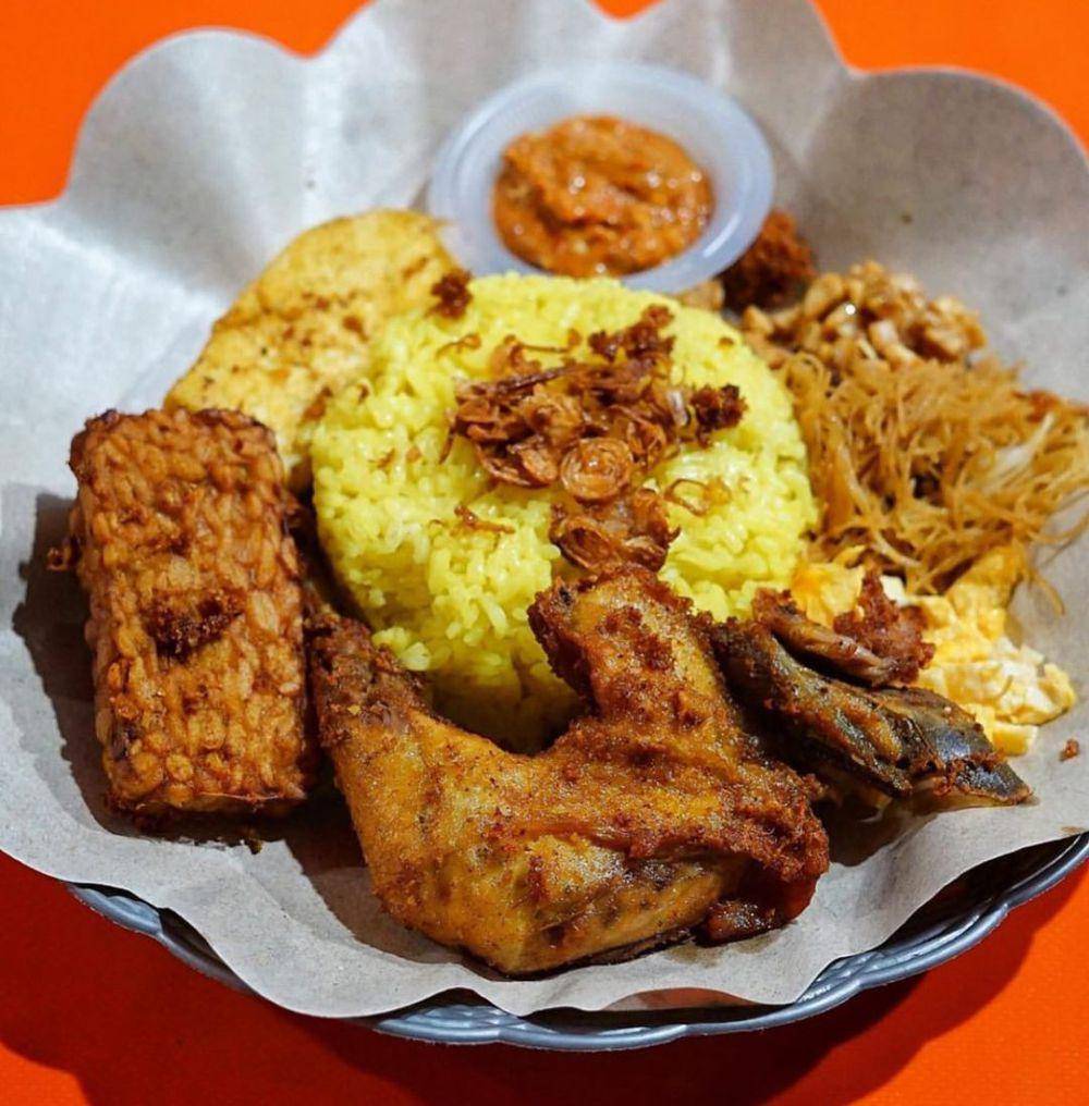 nasi kuning tenda suan (Instagram.com/herlin.lay)